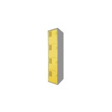 Locker Color Amarillo - 4 puertas