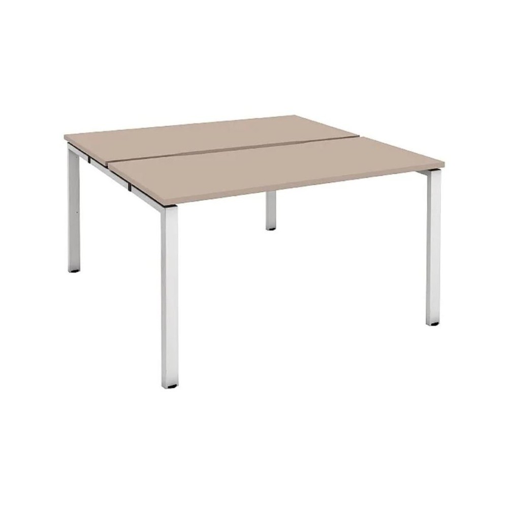 Escritorios ergonomicos voladizos solares con pedestal fijo unico