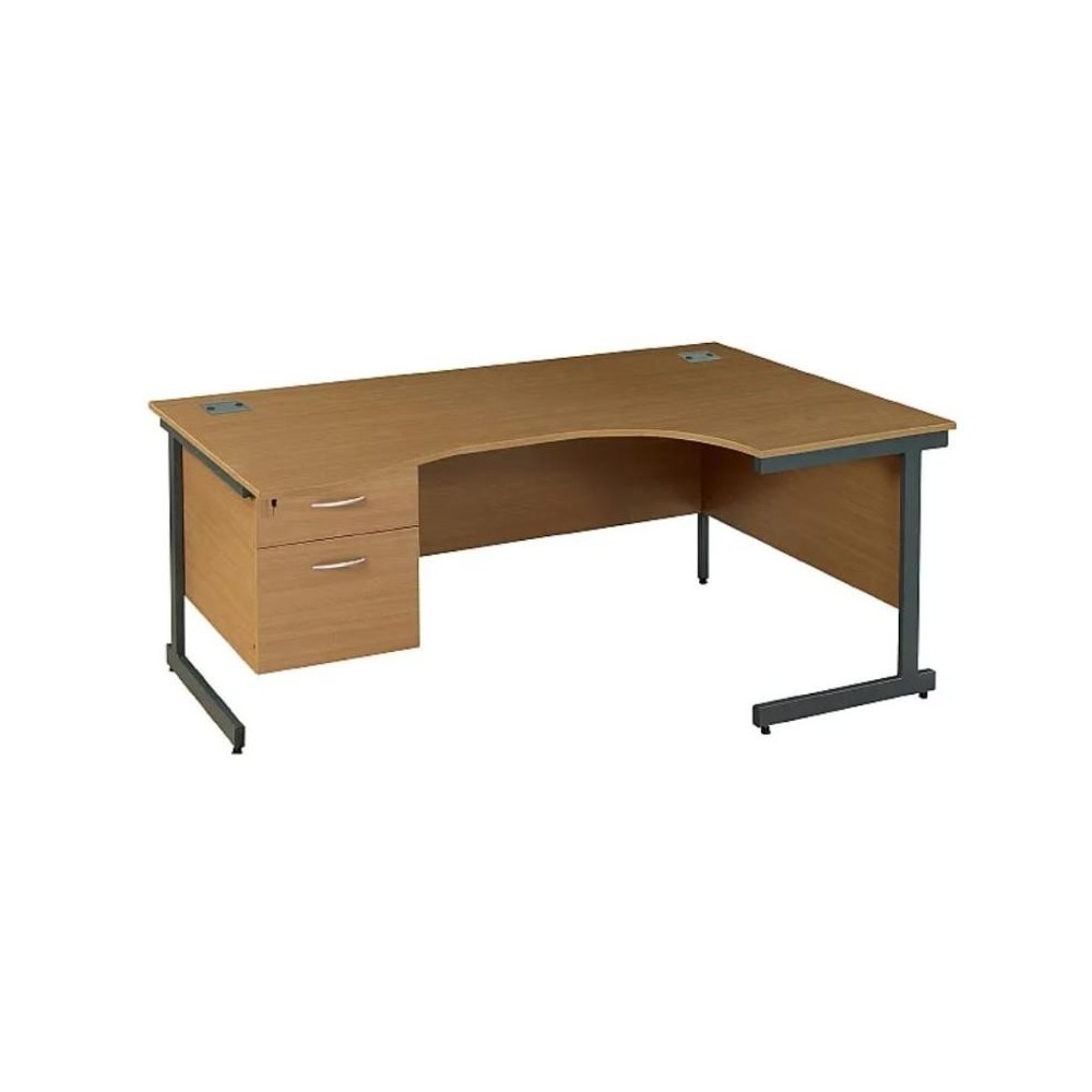 Escritorio London Home Office con patas blancas