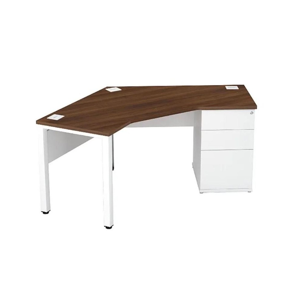 Escritorio para computadora de madera recuperada