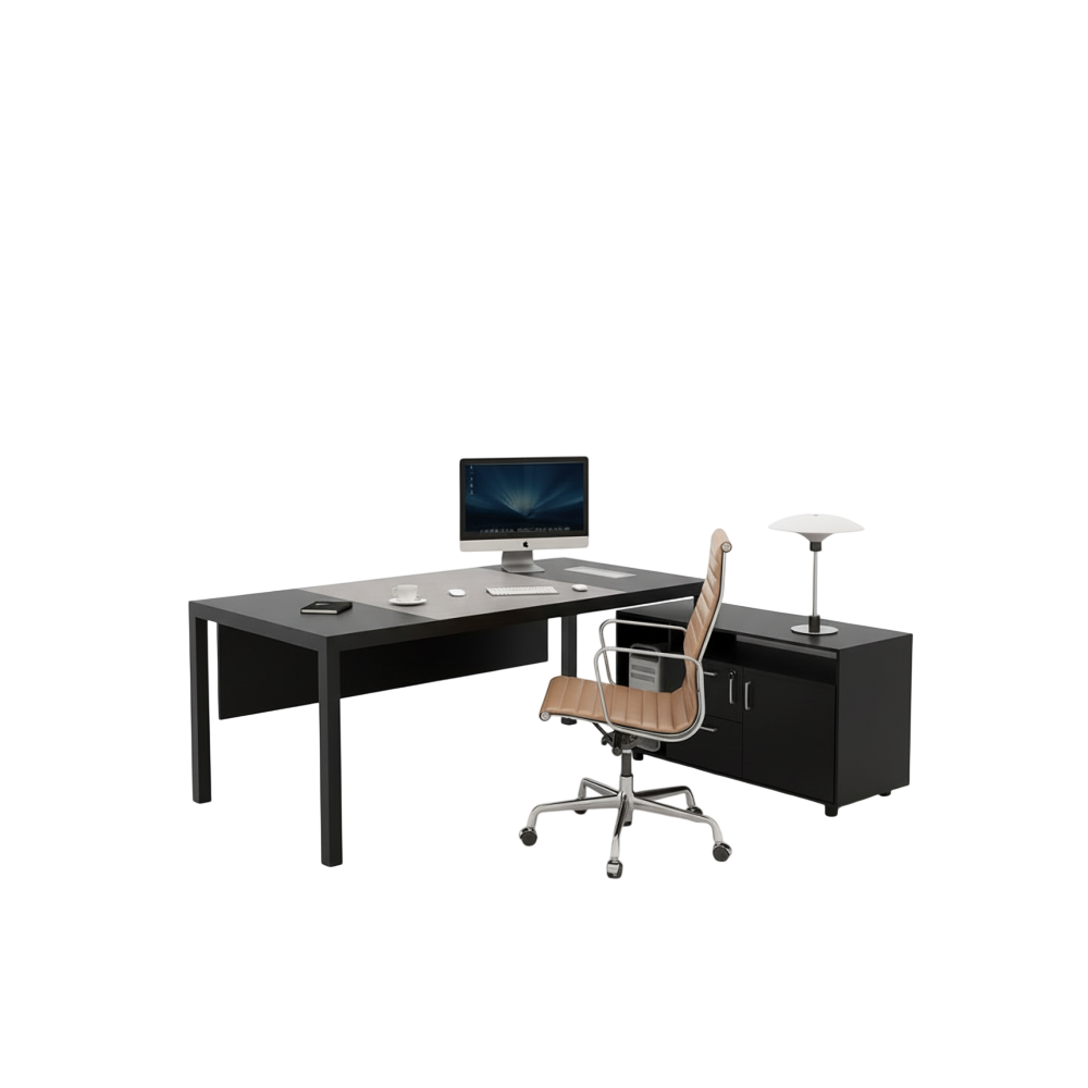 Escritorio moderno de muebles de oficina Escritorio de oficina ejecutivo en forma de L