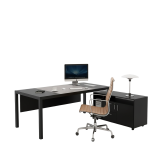 Escritorio moderno de muebles de oficina Escritorio de oficina ejecutivo en forma de L