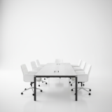 Mesa de oficina moderna para conferencias