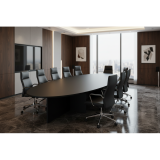 Mesa de Juntas “Élite Oval Black”