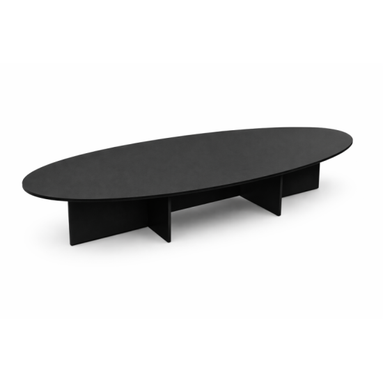 Mesa de Juntas “Élite Oval Black”