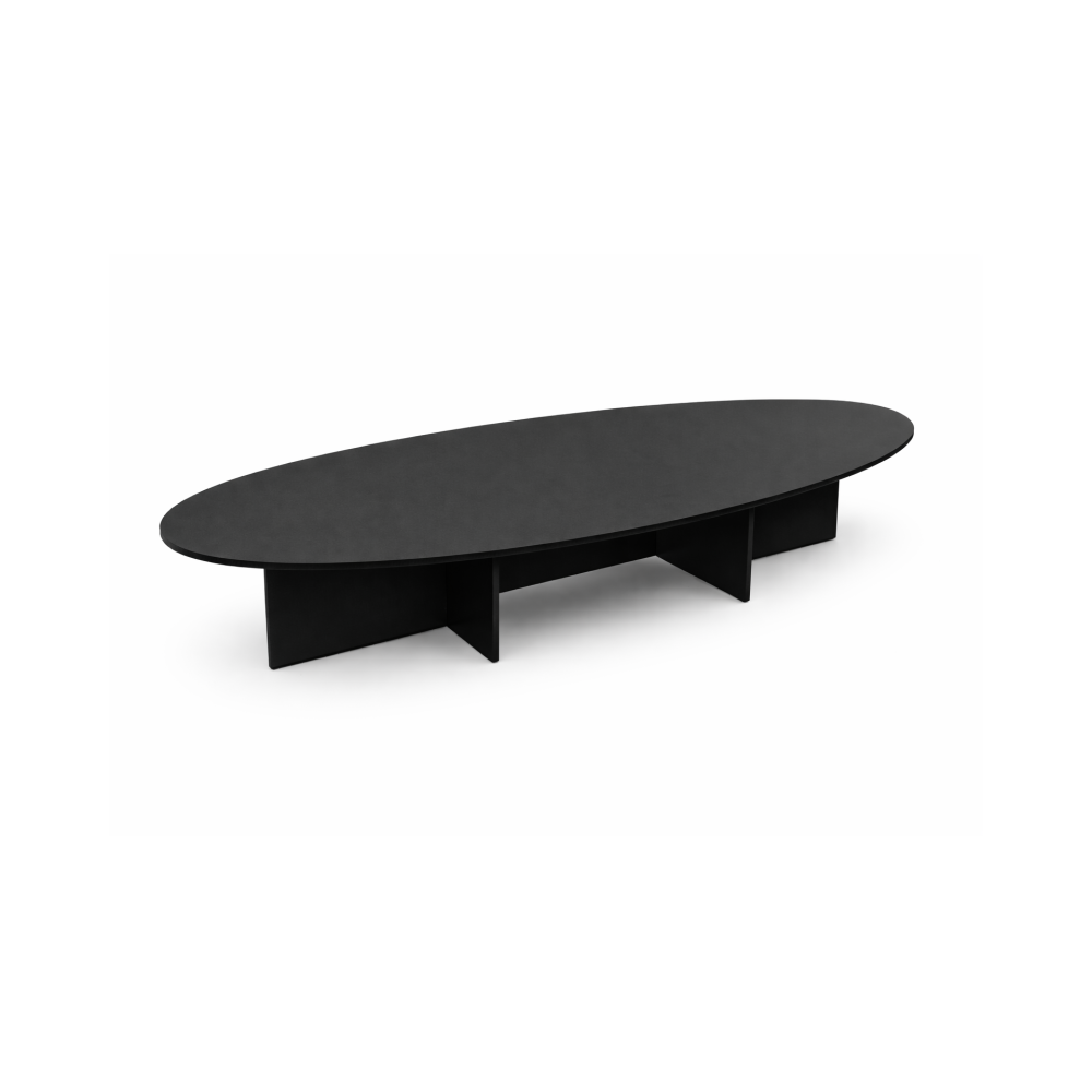 Mesa de Juntas “Élite Oval Black”