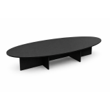 Mesa de Juntas “Élite Oval Black”