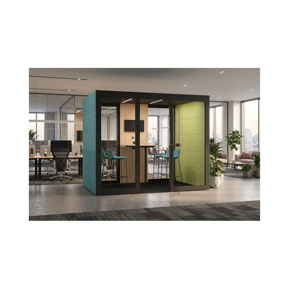 Mueble estación de trabajo de oficina Cabina COLLAB HUB