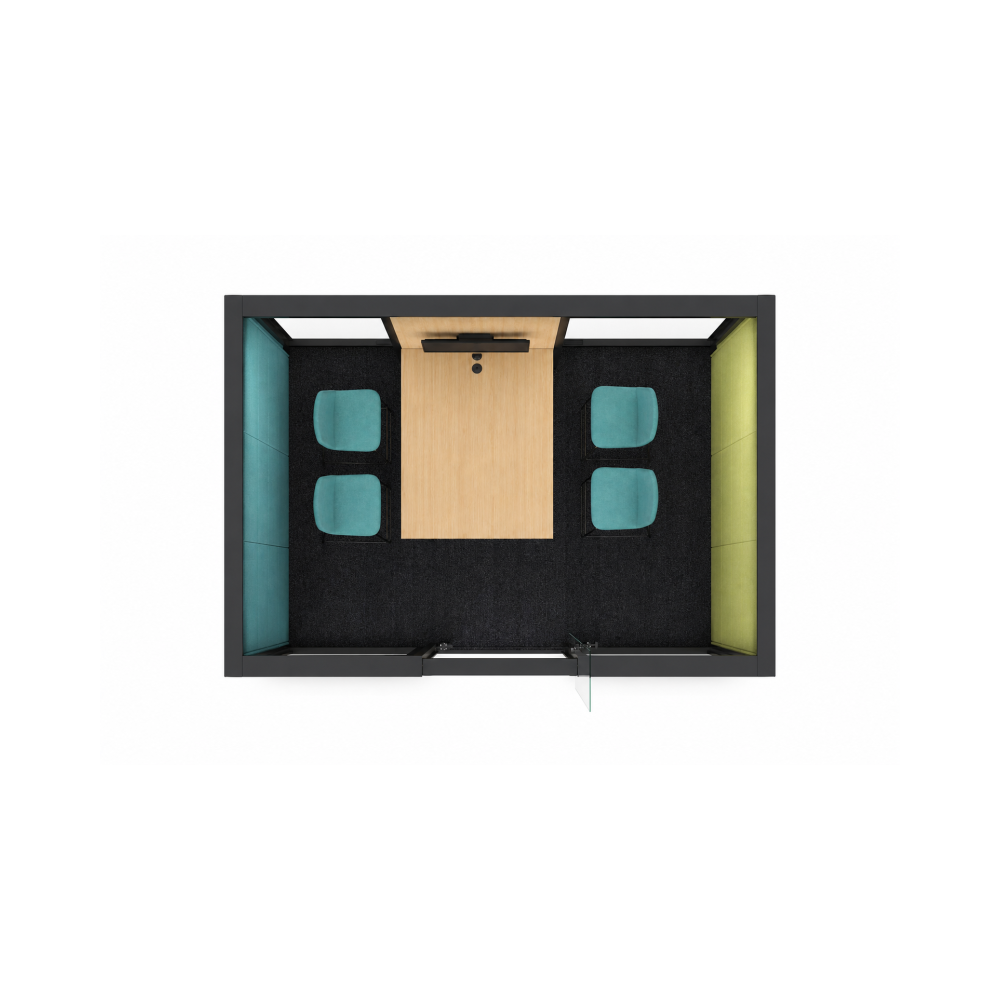 Mueble estación de trabajo de oficina Cabina COLLAB HUB