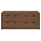 Archivero Ejecutivo Horizon Wood 4 | Credenza para Oficina con 4 Gavetas y Cerradura