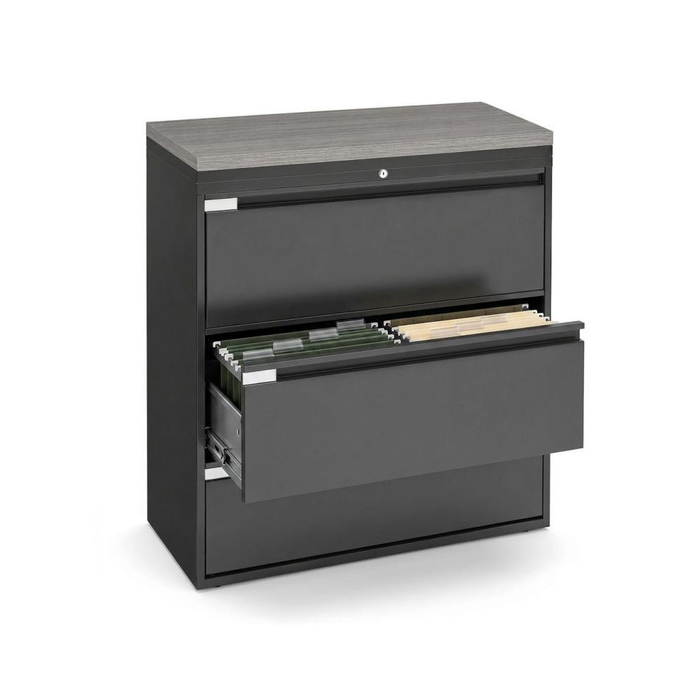 Archivero Metálico Horizontal Titan File 3 Archivero para Oficina de 3 Gavetas con Cerradura