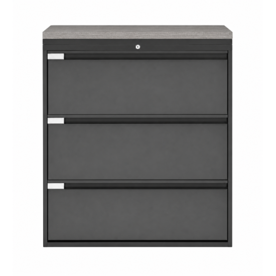 Archivero Metálico Horizontal Titan File 3 Archivero para Oficina de 3 Gavetas con Cerradura