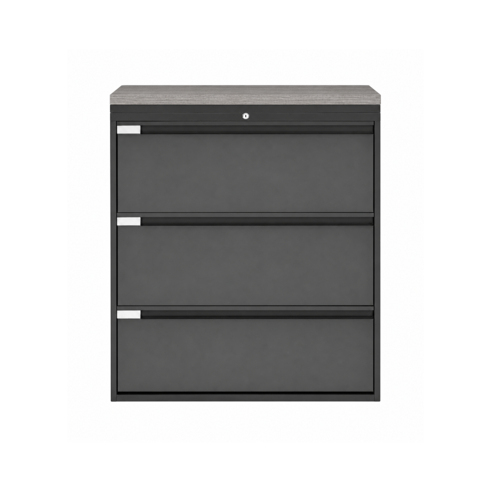 Archivero Metálico Horizontal Titan File 3 Archivero para Oficina de 3 Gavetas con Cerradura