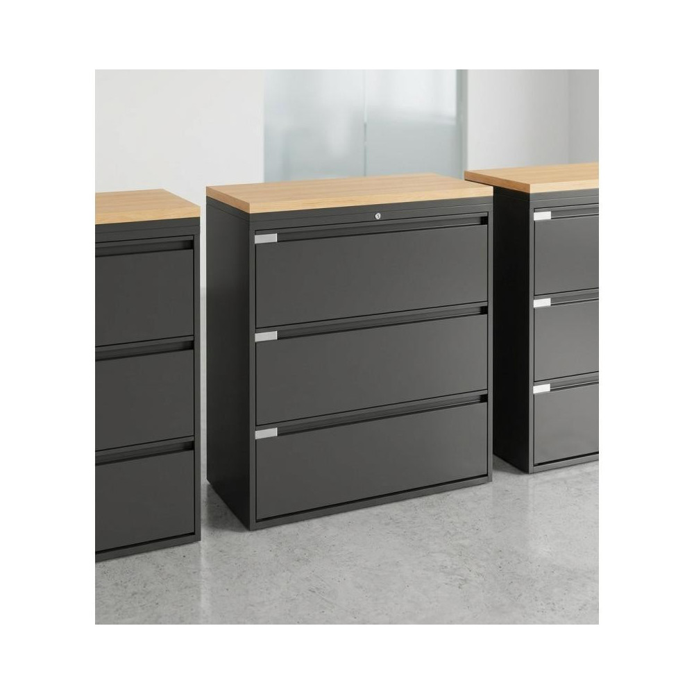 Archivero Metálico Horizontal Titan File 3 Archivero para Oficina de 3 Gavetas con Cerradura