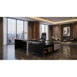 Escritorio Directivo de oficina muebles Fusion Black