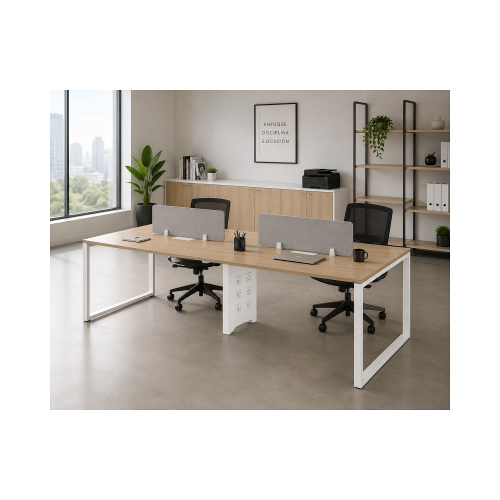 Estación de Trabajo de oficina Lineal WoodLine Pro 6