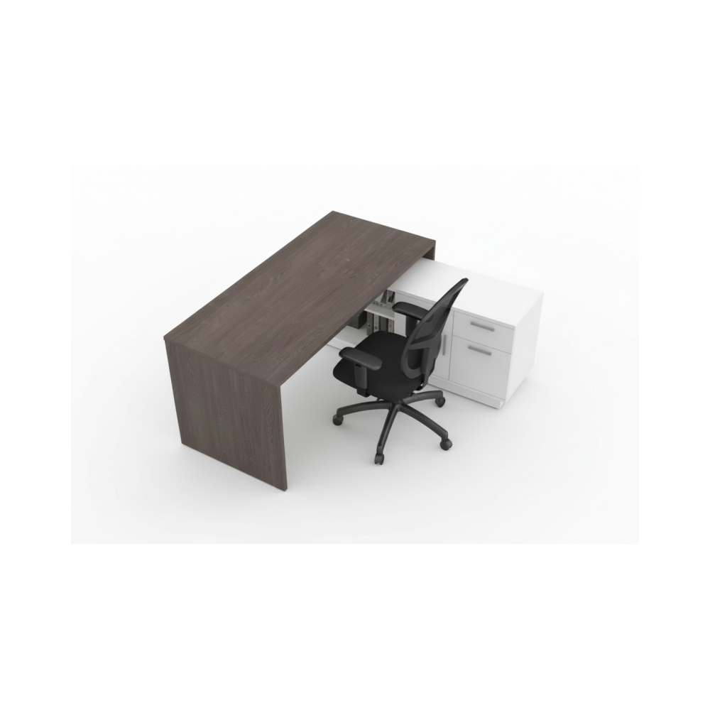 Escritorio Para Computadora De Madera En Forma De L